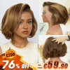 Doux Et Volumineux Couche Couleur Highlight 13x2 Dentelle Perruque Ondulé 300% Densité