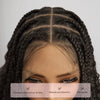2 𝑭𝑶𝑹 €115🔥 Deux Styles À La Fois Perruque Tressée Bohème En Dentelle Intégrale Synthétique 300% Densité