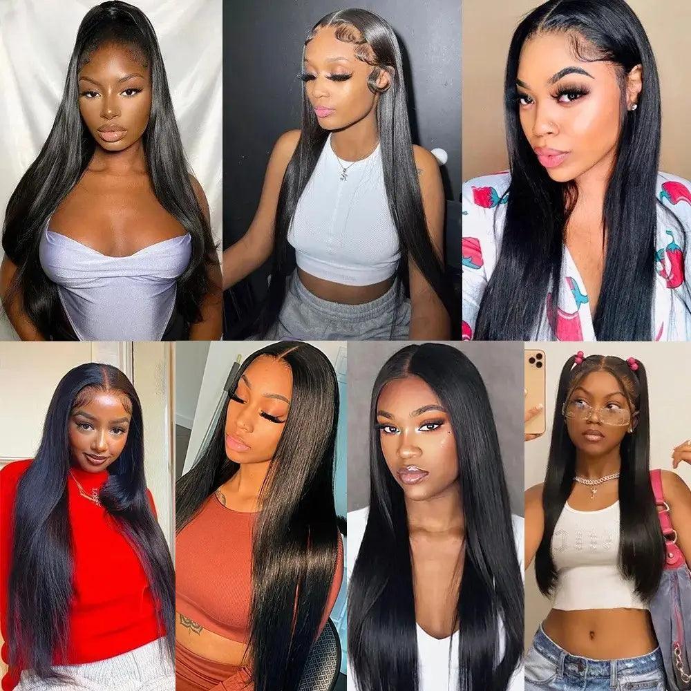 Faisceaux droit avec fermeture extensions cheveux humains - SHINE HAIR