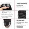 Faisceaux vague profonde avec fermeture extensions cheveux humains - SHINE HAIR