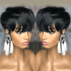 𝟑ᵉ 𝐩𝐞𝐫𝐫𝐮𝐪𝐮𝐞 𝐚̀ €𝟎,𝟏🔥Couche 7x4 Glueless Bob Perruque Sans Colle 10"+Glueless Pixie Perruque Straight Taille Modèle