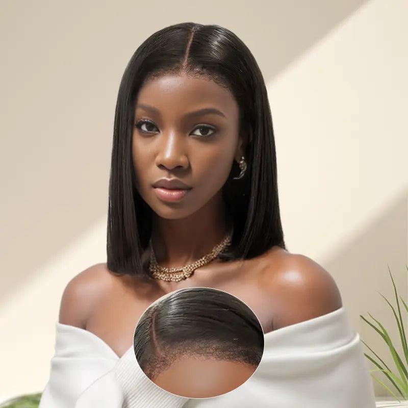 Offre à Durée Limitée Combo 7x5 Glueless Kinky Curly/Lisse Perruques Sans Colle €100 Réduction - SHINE HAIR
