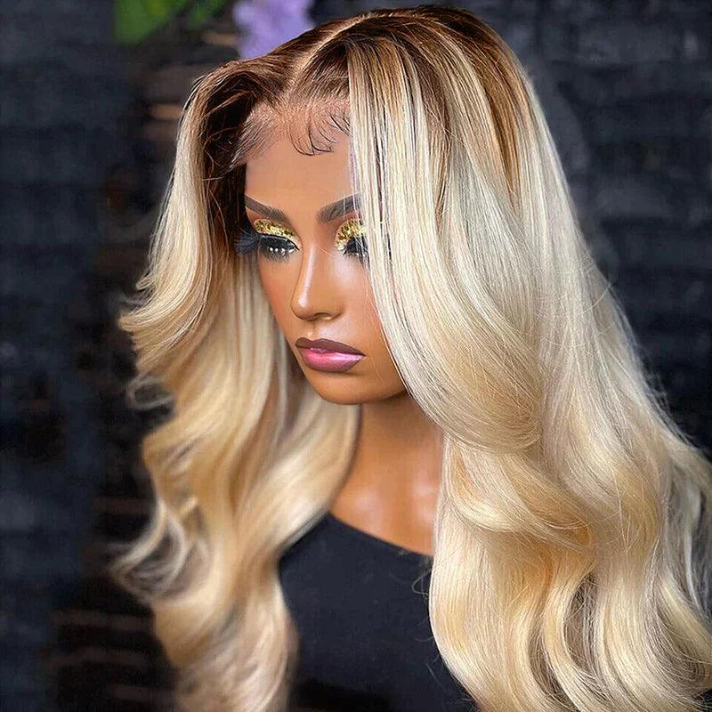 Perruque Couleur Ombre blonde Body Wave Tissage Cheveux Humains - SHINE HAIR