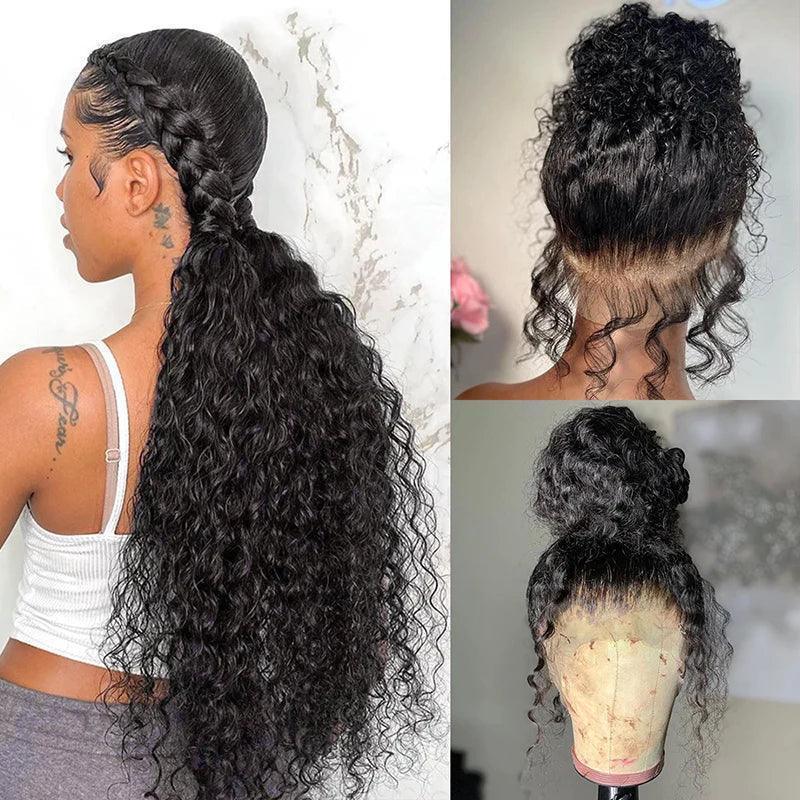 Perruque lace frontale 360 brésilien cheveux humains bouclé - SHINE HAIR