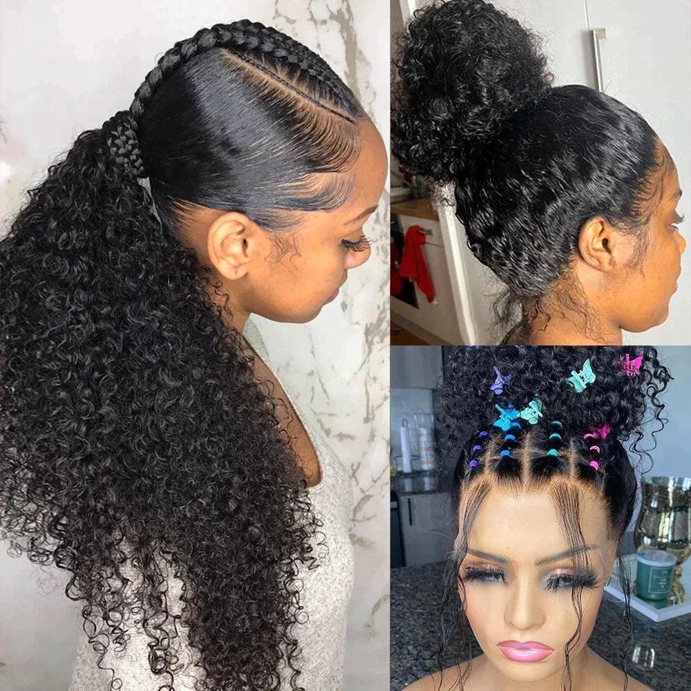 Perruque lace frontale 360 brésilien cheveux humains bouclé - SHINE HAIR