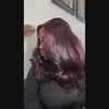 ๐ฉ๐๐ 1 ๐ฎ๐๐ 1 ๐ญ๐๐๐๐ฅ 9x6 Glueless Couche Couleur Bordeaux Foncรฉ Perruque Sans Colle Body Wave