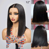 Coupe Émoussée Soyeux Lisse Partie Profonde 2x6 Dentelle Perruque
