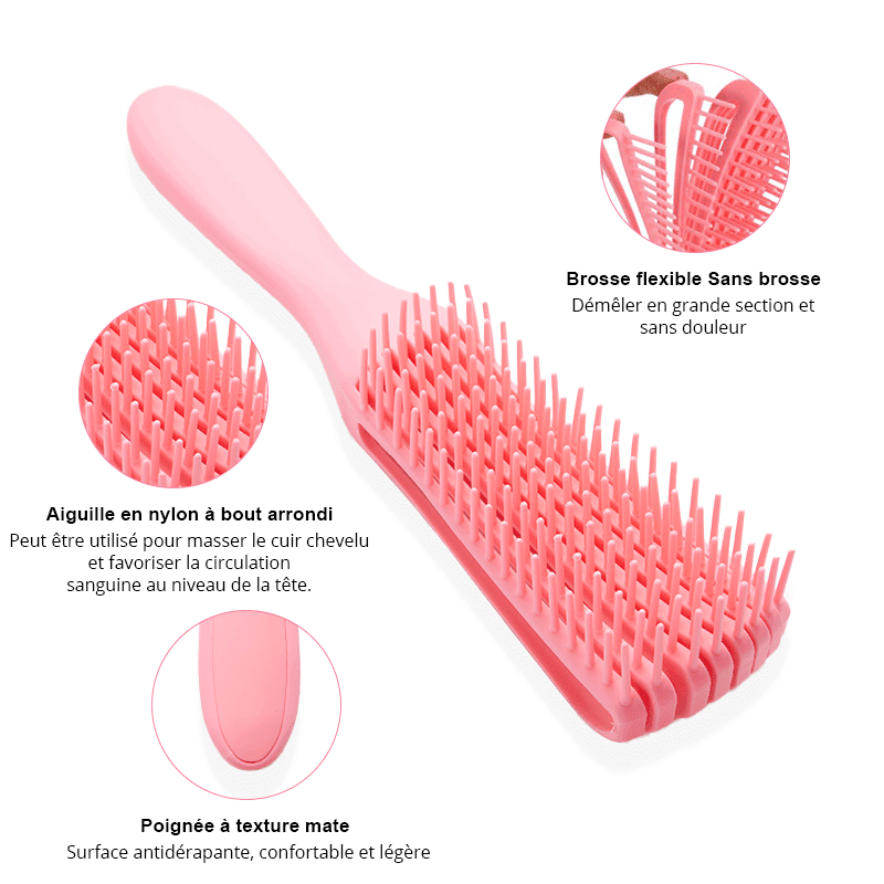 SHINE Brosse À Cheveux Démêlante No Tangle Pour Cheveux Secs Et Humides - SHINE HAIR
