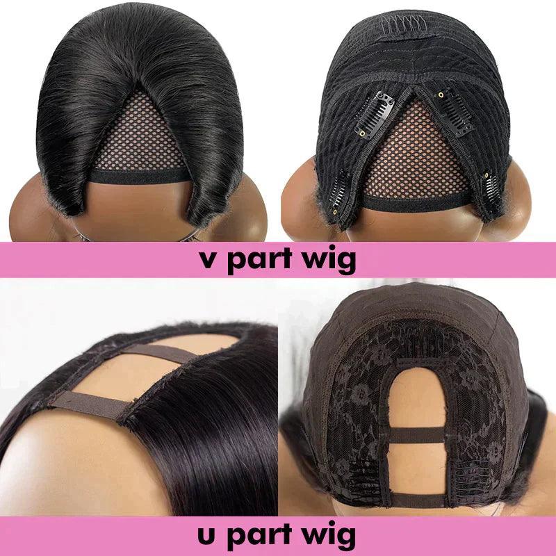 V Partie Perruque Cheveux Humains Bouclés Brésiliens 200% Densité - SHINE HAIR