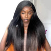 V Partie Perruque Cheveux Humains Kinky Straight Brésiliens 200% Densité - SHINE HAIR