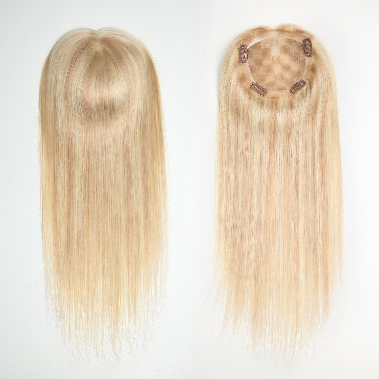Postiche Top Piece Balayage 18/613 Complément capillaire Dentelle 5x5 Coupe Dégradée Fluide (Non Perruque)
