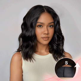 Glueless Nœuds Blanchis Bob Wear Go 5x5 Perruque Sans Colle Cheveux Humains Ondulé