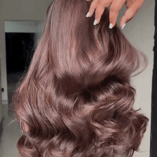 Doux Et Brillant Glueless Sans Nœud Couleur Brun Chocolat 4x4 Perruque Sans Colle Avec Frange