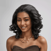 7x5 5x5 Glueless Wig Chocolate Brown Color Body Wave Weaving Human Hair Wigs