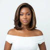 Bob Miel Balayage 7x4 Sans Colle Raie sur le Côté Définie Pose Instantanée Qualité Premium
