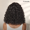 Glueless Couleur Mèches Blondes & Noir Naturel 5x5 Wear Go Perruque Sans Colle Bouclé