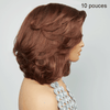 Glueless Couche Parting Free C Partie Marron Bob 7x4 Perruque Sans Colle 250% Densité