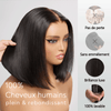 Glueless Bob Perruque Sans Colle Wear Go Cheveux Humains 4x4 9x6 13x4 Lisse