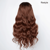 13x4 Glueless Couleur Marron Chocolaté Noir Mélangé Perruque Sans Colle Body Wave Deux Styles