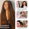 Extensions De Cheveux Humains Bouclés Profonds Couleur Auburn Moyen #30 Pour Tressage Bohème