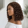4x4 Volume de la Racine aux Pointes Bob Marron Deep Wave 300% Look Sans Effort Perruque