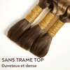 Extensions De Cheveux Humains Bouclés Profonds Couleur #4/27 Higlight Pour Tressage Bohème