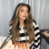 𝐋𝐚𝐬𝐭 𝟑 Glueless Couche Couleur Highlight 13x4 Perruque Sans Colle Ondulé