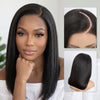 Perruque Bob Ombré Glueless 9x6 Racines Noires & Dégradé Marron Super Double Drawn Sans Colle
