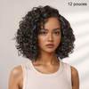 Glueless Couleur Mèches Blondes & Noir Naturel 5x5 Wear Go Perruque Sans Colle Bouclé