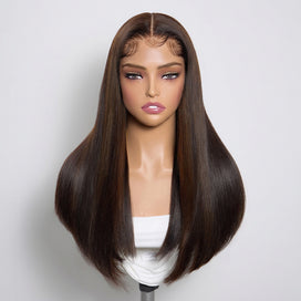 𝙋𝙧𝙞𝙭 𝙊𝙛𝙛𝙚𝙧𝙩 𝟮 𝙎𝙚𝙢𝙖𝙞𝙣𝙚𝙨 Perruque Bone Straight Brun Qualité Vietnamienne 300% Densité Ultra Lisse