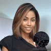 Glueless Légère Perruque Couleur Blonde Highlight 13x4 Bob Sans Colle Casquette À Cordon