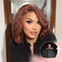 Glueless Couche Parting Free C Partie Marron Bob 7x4 Perruque Sans Colle 250% Densité