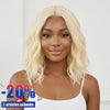 Teignable Wig Bob Blond 613 Haute Coiffure Look Polyvalent Création Unique sur Mesure