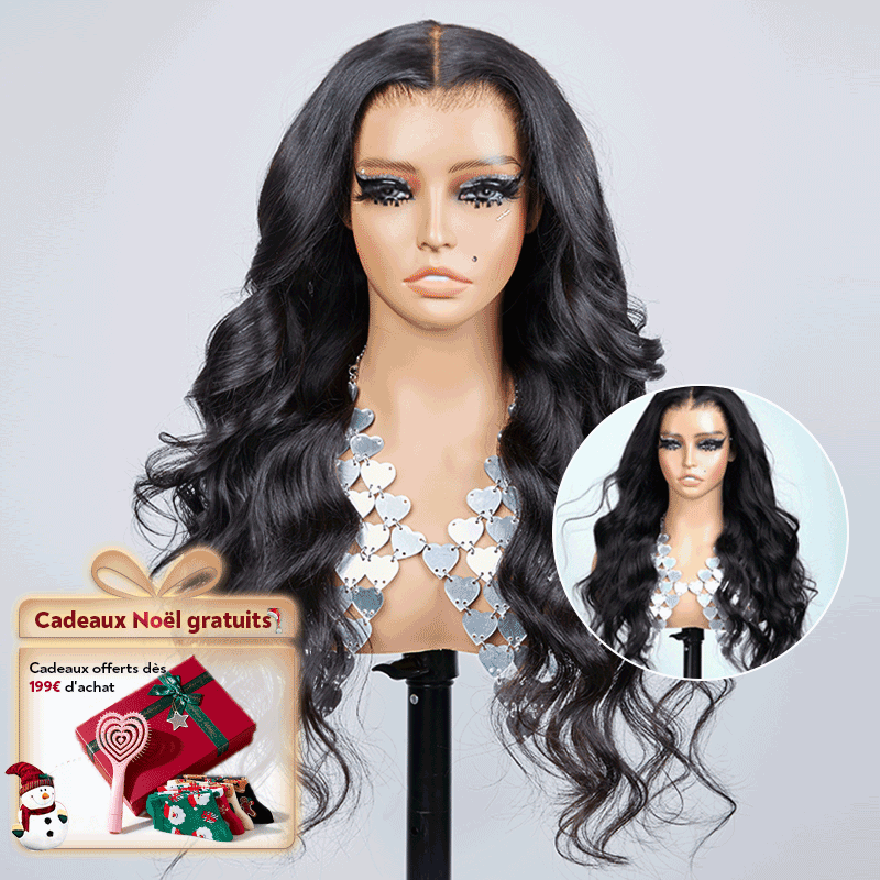 7X5 Glueless Wig Upgraded Bleached Knots Wear Go Body Wave Human Hair