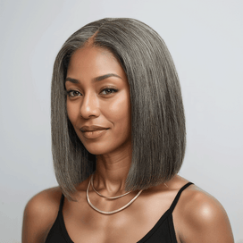 7x5 5X5 Glueless Chocolate Brown Bob Wig Glueless Wear Go Straight