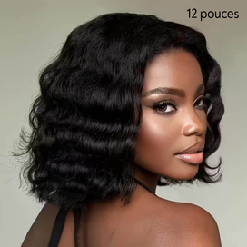 Volumineux Et Élégant Glueless Wear Go 5x5 Perruque Bob Sans Colle Cheveux Humains Ondulé