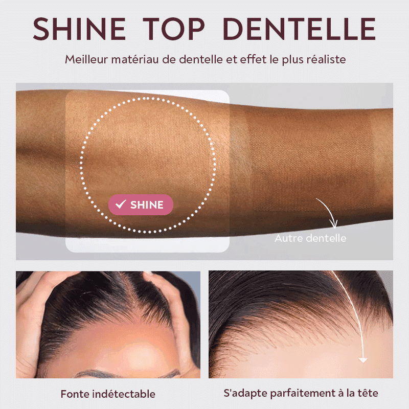Épais Glueless Nœuds Blanchis Wear Go Lisse 9x6 13x4 Perruque Sans Colle