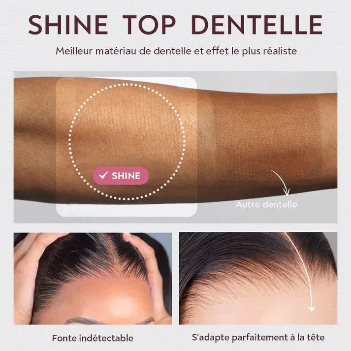 Glueless Coupe Superposée Couleur #4/27 Highlight Perruque Sans Colle Straight