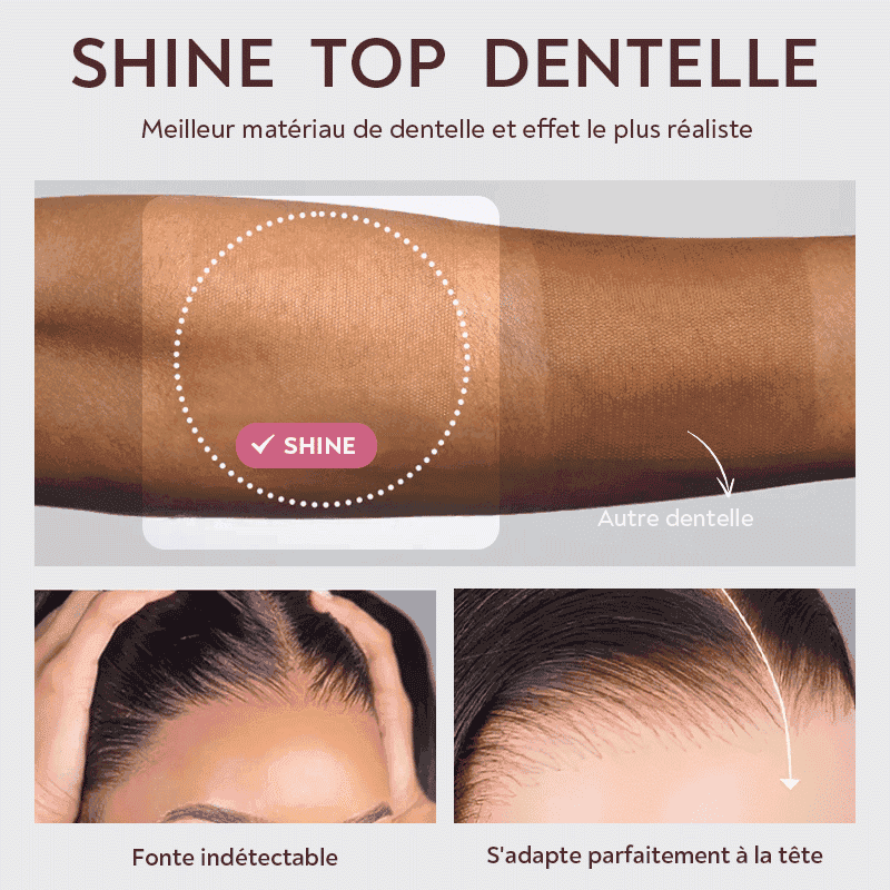 Glueless Luxe Couche 13x4 Highlight Perruque Sans Colle Ondulé Cheveux Humains Wear Go 250% Densité