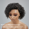 𝐏𝐫𝐞̂𝐭 𝐞𝐧 𝟐𝟒𝐡⚡Tendances Courte Bob Perruque 13x4 Dentelle Bouclé Cheveux Humains