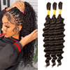 Extensions De Cheveux Humains Bouclés Profonds Pour Tressage Bohème