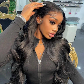 13x4 13x6 HD Body Wave Perruque Brésilienne Cheveux Humains Tissage Avec Devant Dentelle