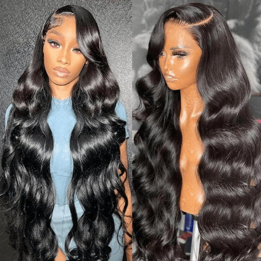 13x4 13x6 Transparent Lace Frontale Body wave Perruque Cheveux Humains - SHINE HAIR