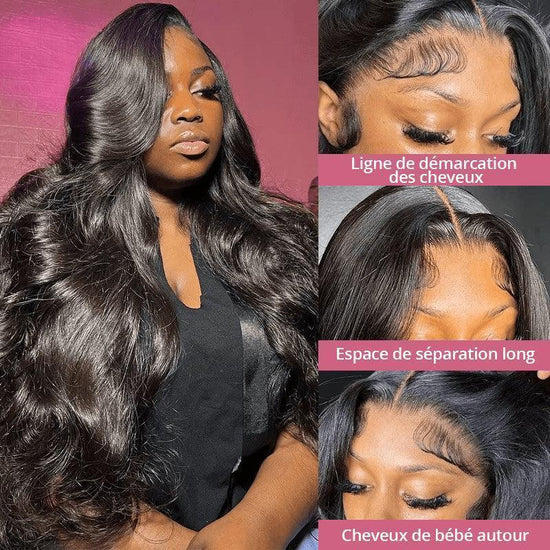 13x4 13x6 Transparent Lace Frontale Body wave Perruque Cheveux Humains - SHINE HAIR