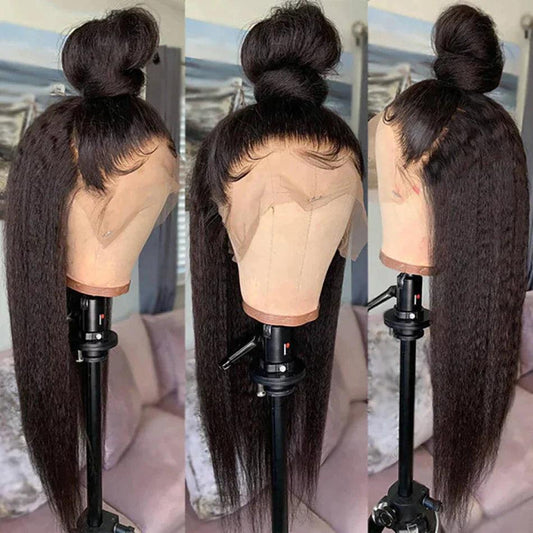 13x4 4x4 Lace Frontal Kinky Straight Perruque Cheveux Humains - SHINE HAIR