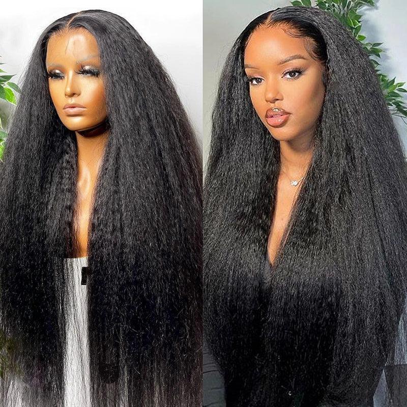 13x4 4x4 Lace Frontal Kinky Straight Perruque Cheveux Humains - SHINE HAIR