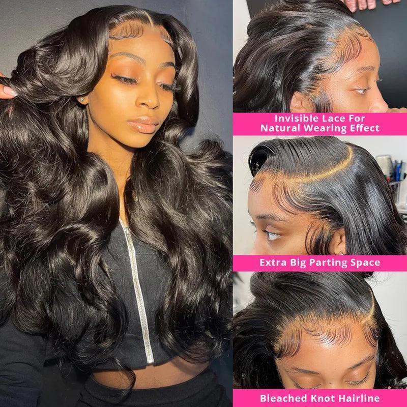 13x4 4x4 Lace Frontale Body wave Perruque Cheveux Humains - SHINE HAIR
