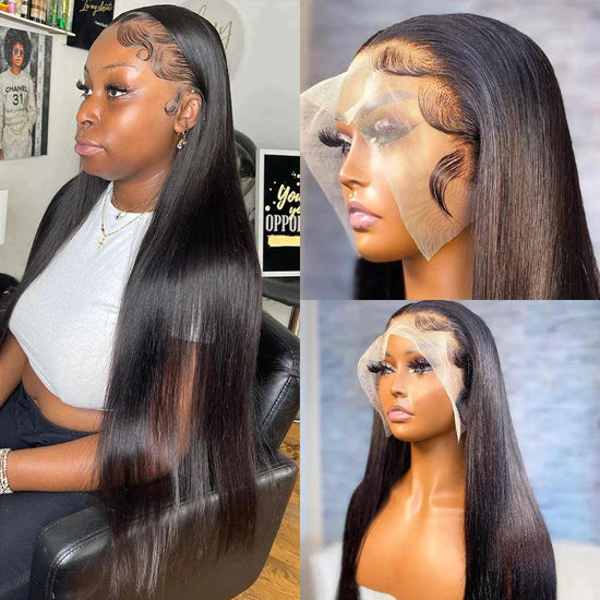 13x4 4x4 Straight Lace Frontal Perruque Cheveux Humains - SHINE HAIR
