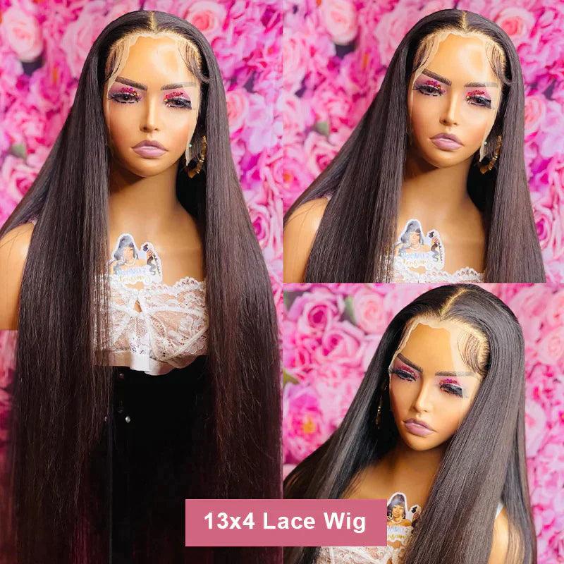 13x4 4x4 Straight Lace Frontal Perruque Cheveux Humains - SHINE HAIR