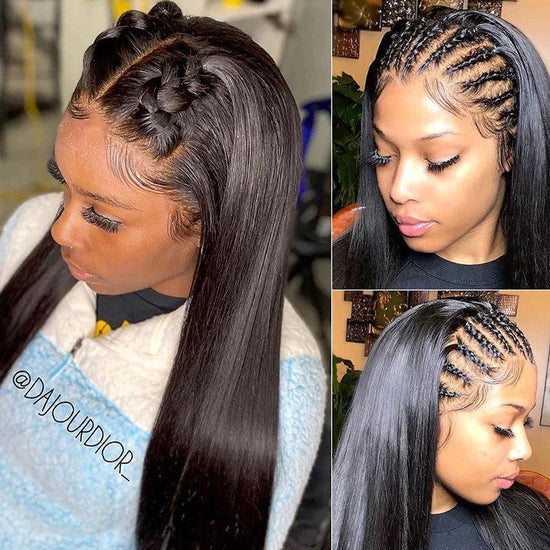 13x4 4x4 Straight Lace Frontal Perruque Cheveux Humains - SHINE HAIR